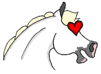 shadowfax_adventures love horse pferd schattenfell Sticker