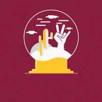 Happy Holidays Cactus GIF by Arizona State University