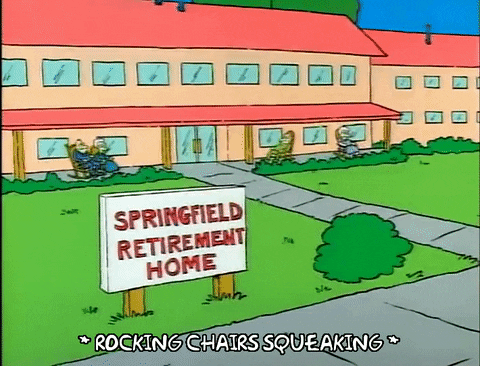 Season 1 Front Of Springfield Retirement Home GIF by The Simpsons