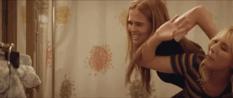 zoey deutch fighting GIF by The Year of Spectacular Men