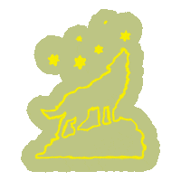 Road Trip Wolf Sticker by UrbanOutfitters