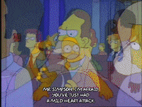 grabbing homer simpson GIF