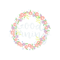 Good Morning Flower Sticker