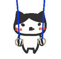 Gymnastics Cross Sticker by yomoyeah