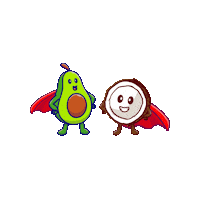 Avocado Coconut Sticker by Jacksons Chips