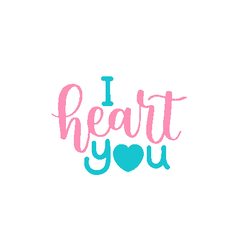 Heart Lettering Sticker