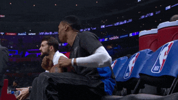 russell westbrook celebration GIF by NBA