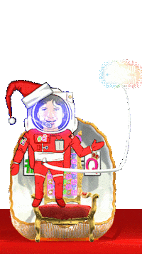 Celebrate Santa Claus Sticker by Robodrone