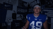 Byu Football Flex GIF by BYU Cougars