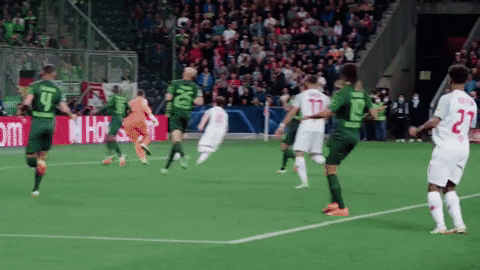 Jumping Champions League GIF by FC Red Bull Salzburg