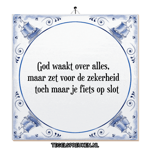 Vertrouwen Sticker by Tegelspreuken.nl