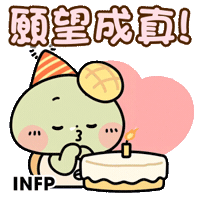 Birthday Cake Sticker