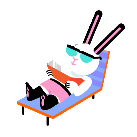 Fun Sunbathing Sticker by Jenny De La Cruz