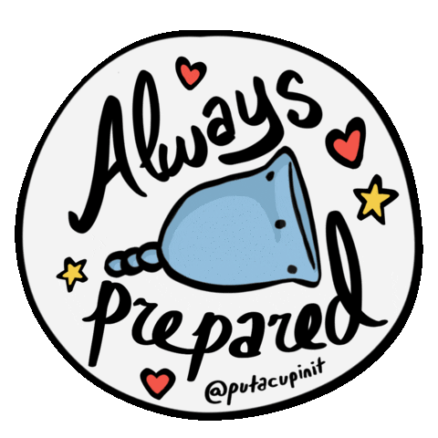 period menstruation Sticker by Put A Cup In It