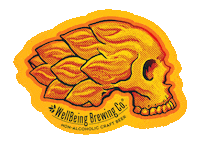Hellraiser Nonalcoholic Sticker by WellBeing Brewing