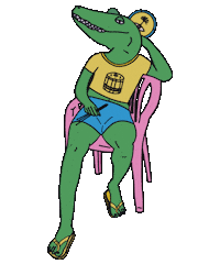 Alligator No Sticker by Miamibloco