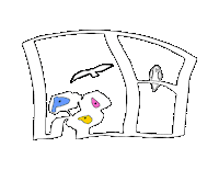 Home Flowers Sticker
