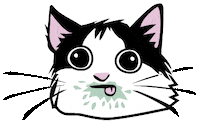 Happy Tuxedo Cat Sticker