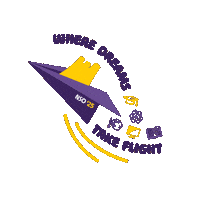 Paper Airplane Gumby Sticker by California Lutheran University