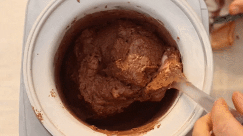 yamunaartesanal giphygifmaker chocolate sorvete receita GIF