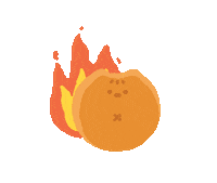 Angry Fire Sticker