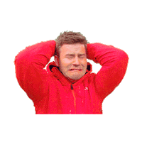 oh no crying Sticker by Helt Ramm