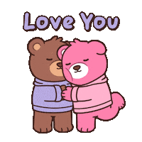 I Love Ya Teddy Bear Sticker by BEARISH