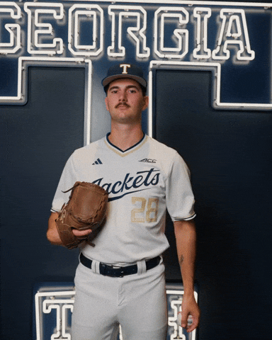 Georgia Tech Baseball GIF by Georgia Tech Yellow Jackets