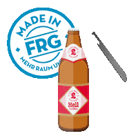 Beer Bottle Bierflasche Sticker by mehralsduerwartest