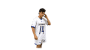 Mens Lacrosse Fun Sticker by Delaware Blue Hens
