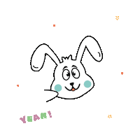 Rabbit Sticker by Hopbox