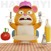 Hungry Lets Eat Sticker by Grind