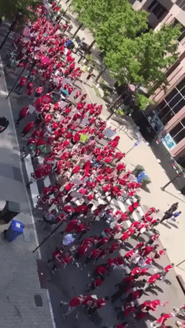 Teachers March Through Raleigh Calling for Increased Education Funding