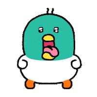 pikuiku duck 오리 mallard dancing duck Sticker