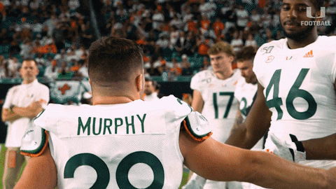 Hurricanes Football Murphy GIF by Miami Hurricanes