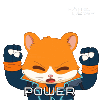 Getting Stronger Power Sticker by Hamieverse