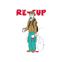 BelldoradoDE cycling zombie bicycle recup Sticker