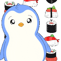 Hungry Penguin Sticker by Pudgy Penguins