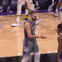 Happy Domantas Sabonis GIF by Sacramento Kings