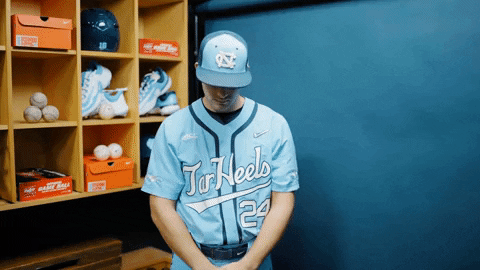 North Carolina Baseball GIF by UNC Tar Heels