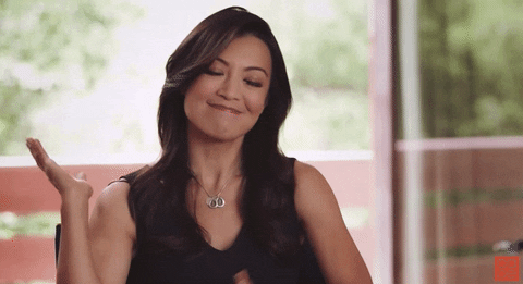 Celebrity gif. Ming Na Wen smiling with confidence and nodding.