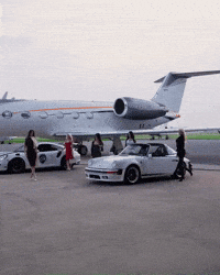 Private Jet Porsche GIF