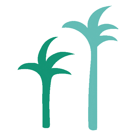 inthedeep giphyupload vacation tropical palms Sticker
