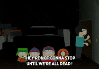 scared eric cartman GIF by South Park 