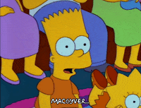 Shocked Season 3 GIF by The Simpsons