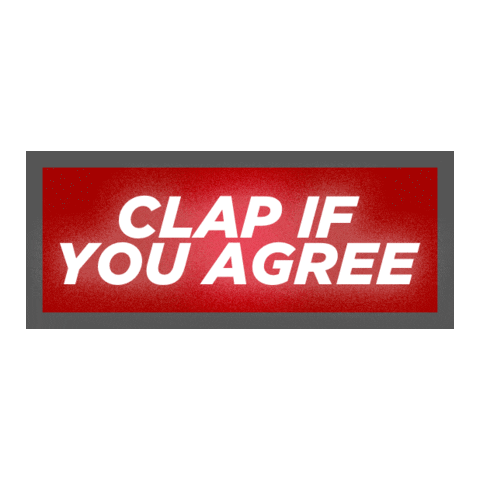 Clap If You Agree Sticker by Who? Weekly