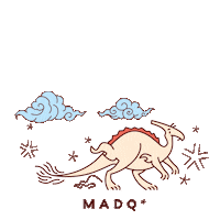 Dinosaur Sticker by MADQ_man