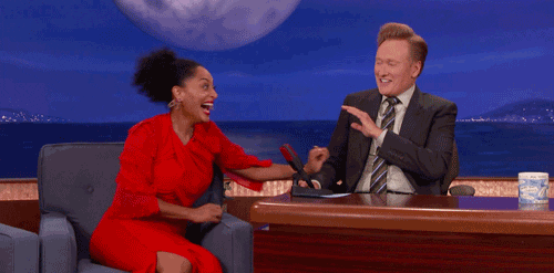 teamcoco giphyupload laughing hilarious conan obrien GIF