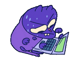 Working Work In Progress Sticker by Mekamee