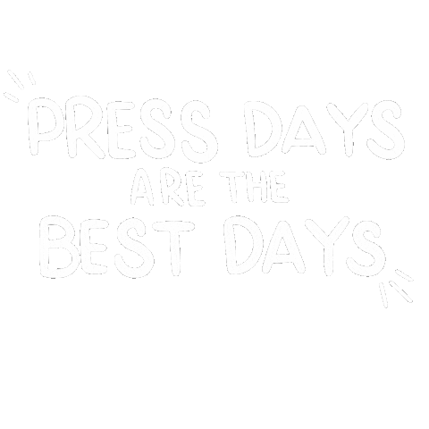 Print Press Sticker by Clemson Graphic Communications